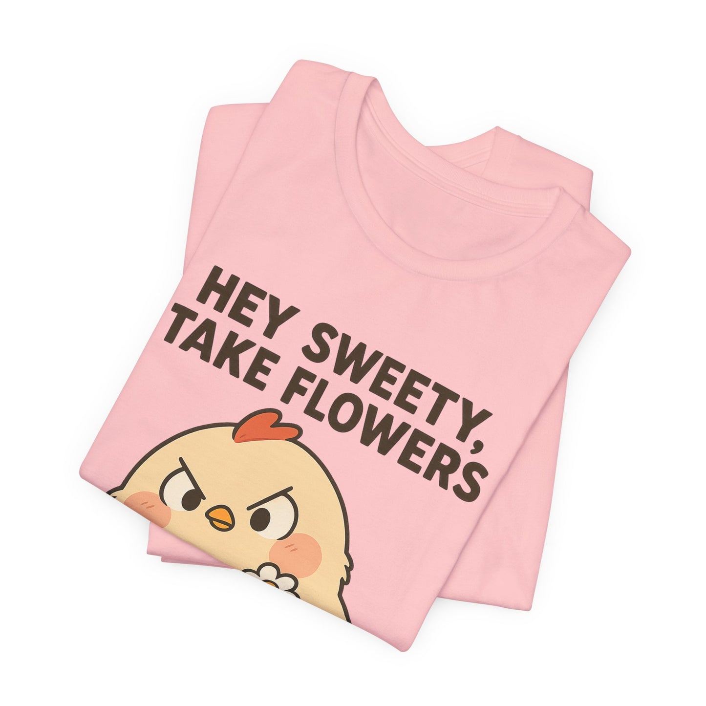Cute Cartoon Chicken T-Shirt To Show Your Sweety