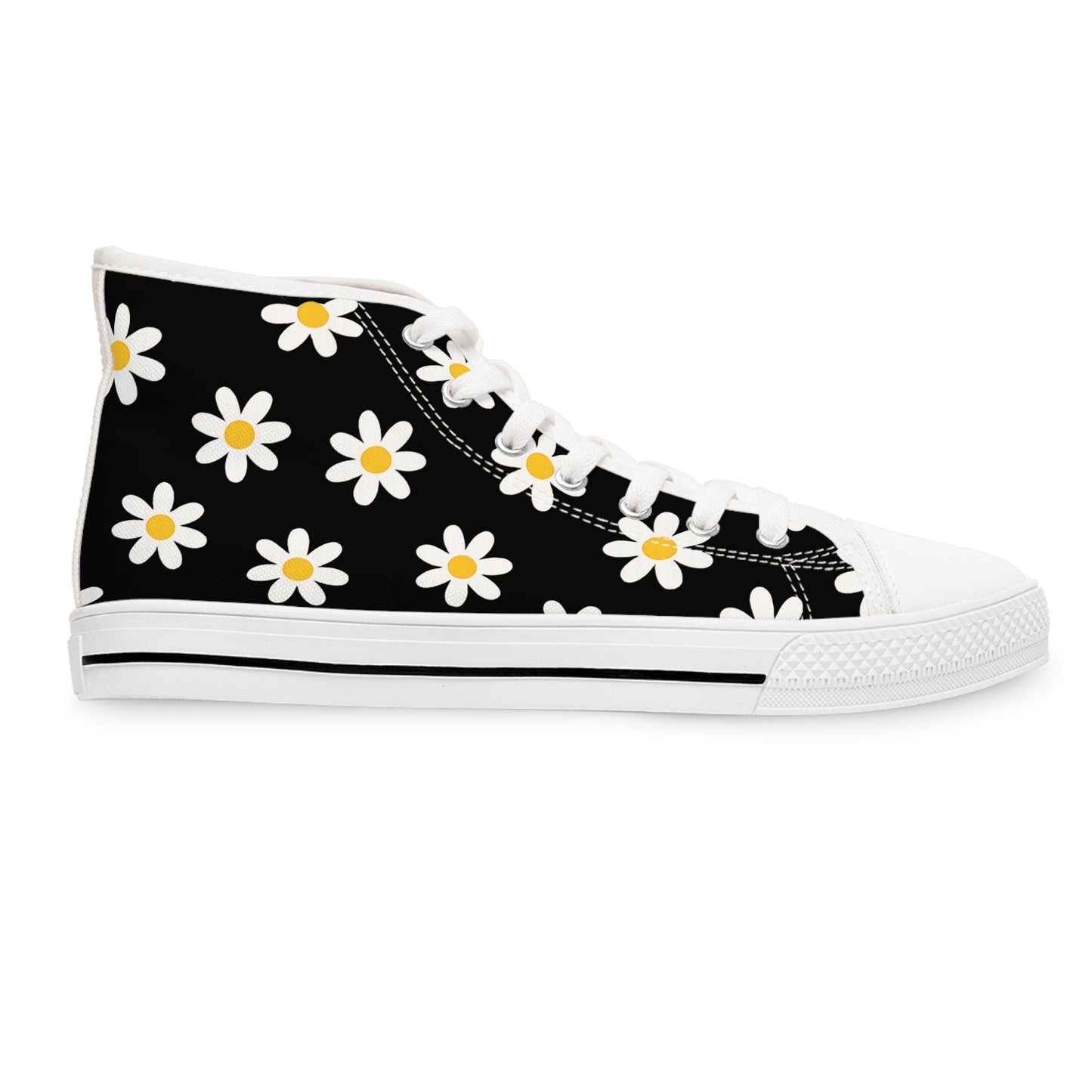 High Top Converse Floral Shoes