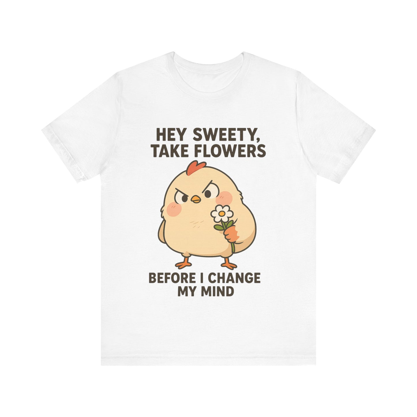 Cute Cartoon Chicken T-Shirt To Show Your Sweety
