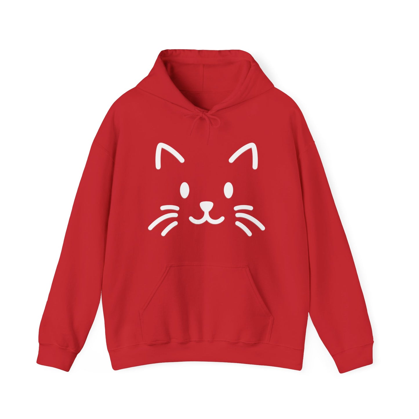 Cute Cat Face Hoodie For Cat Loving Human