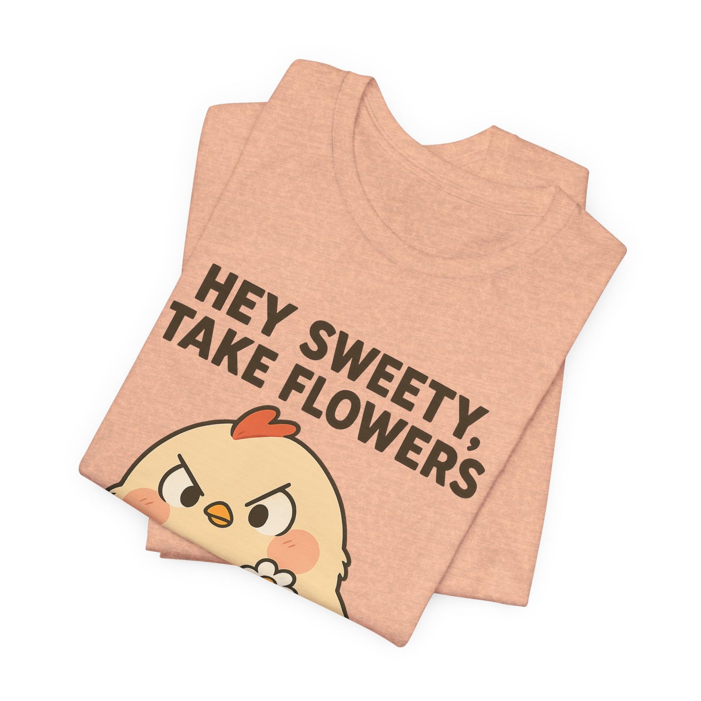 Cute Cartoon Chicken T-Shirt To Show Your Sweety