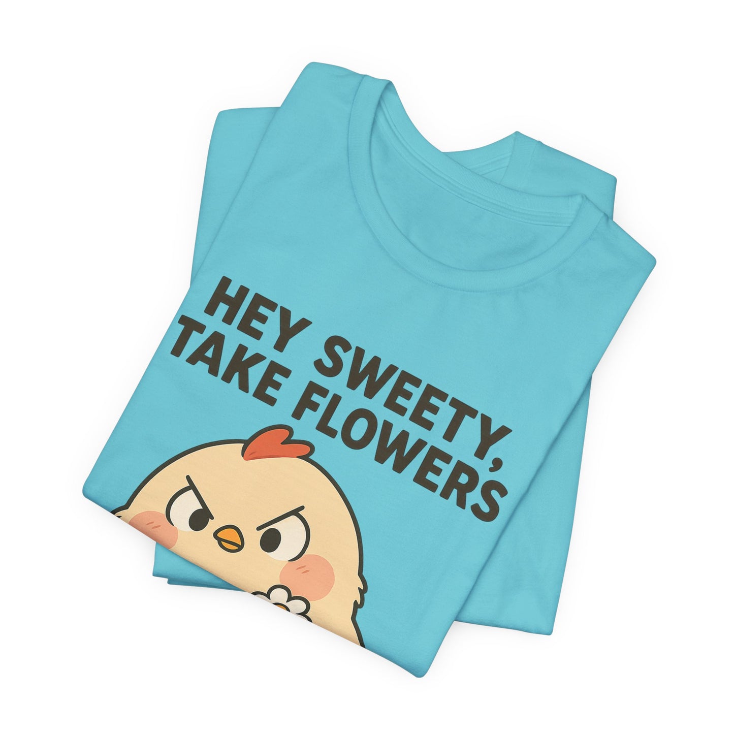 Cute Cartoon Chicken T-Shirt To Show Your Sweety
