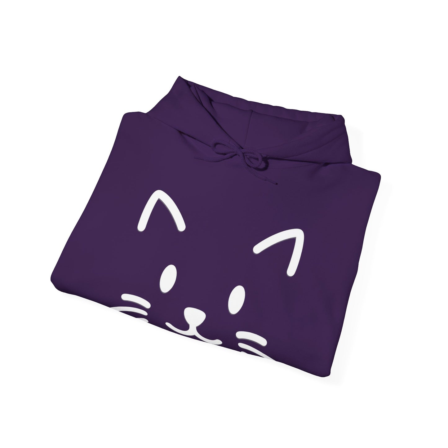 Cute Cat Face Hoodie For Cat Loving Human