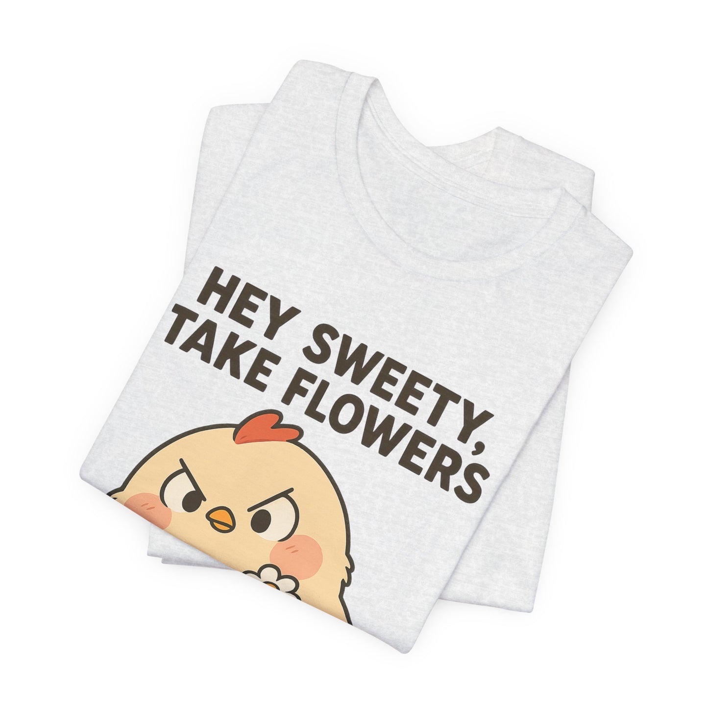 Cute Cartoon Chicken T-Shirt To Show Your Sweety