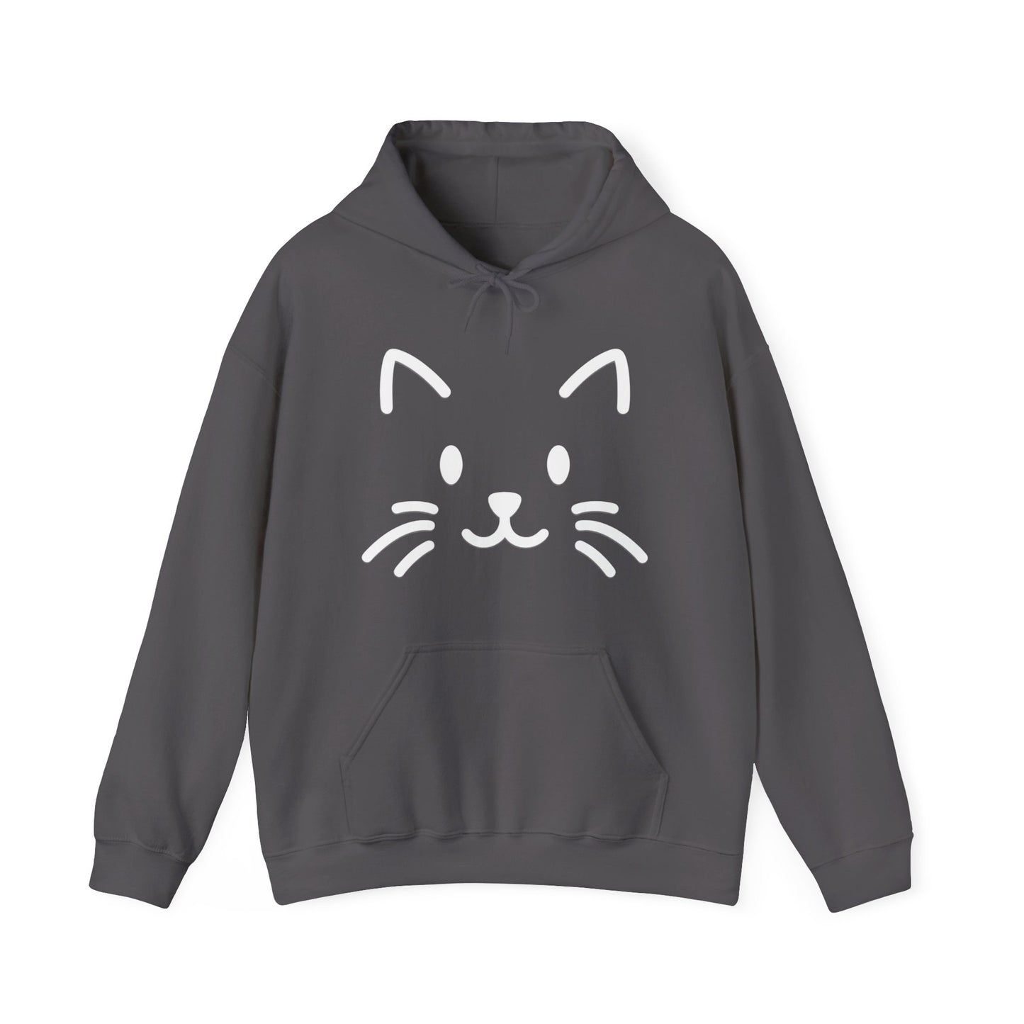 Cute Cat Face Hoodie For Cat Loving Human