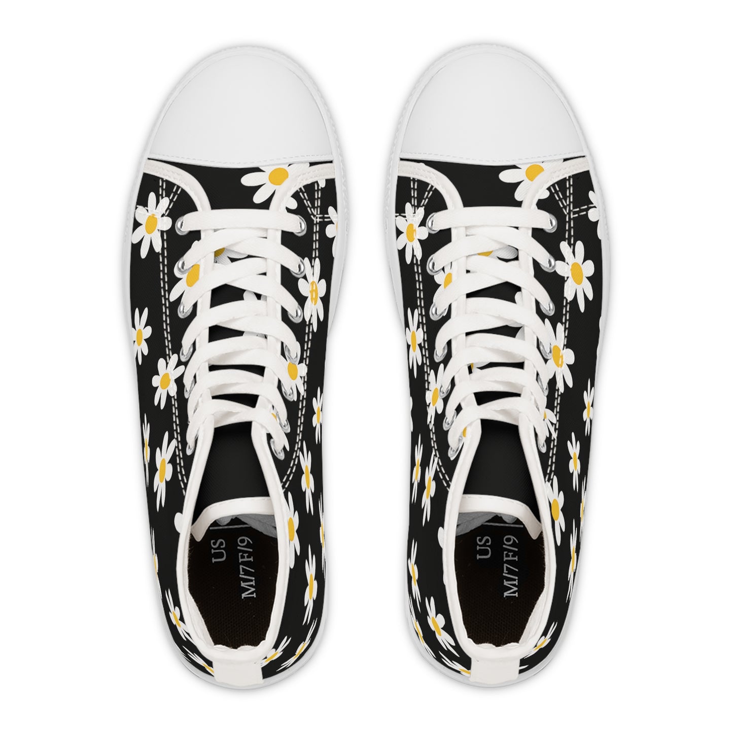 High Top Converse Floral Shoes