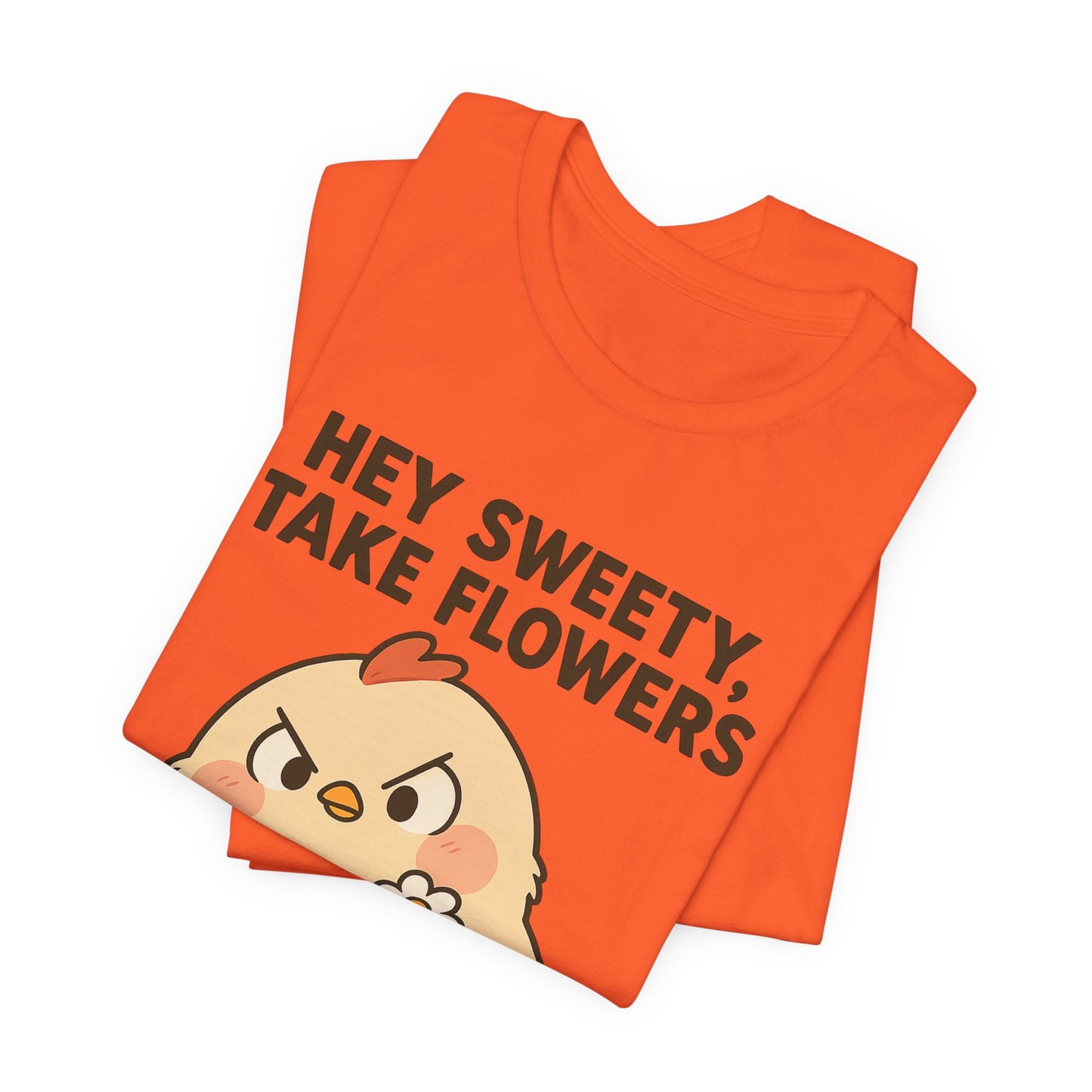 Cute Cartoon Chicken T-Shirt To Show Your Sweety