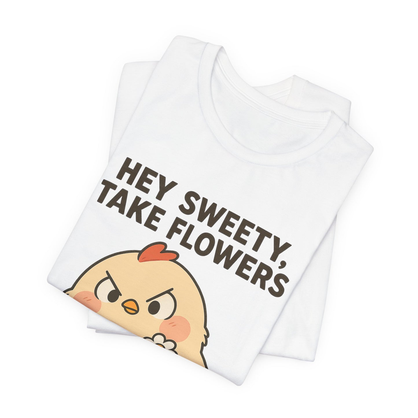 Cute Cartoon Chicken T-Shirt To Show Your Sweety