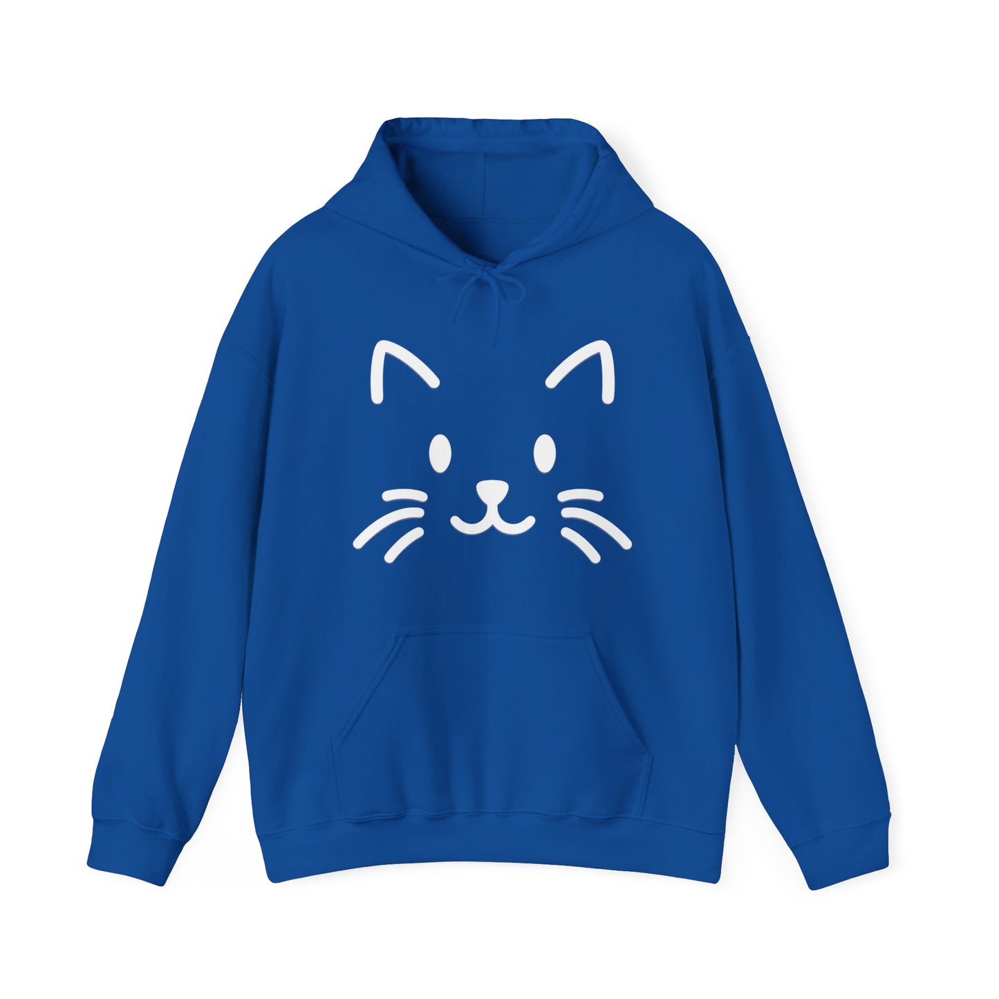 Cute Cat Face Hoodie For Cat Loving Human