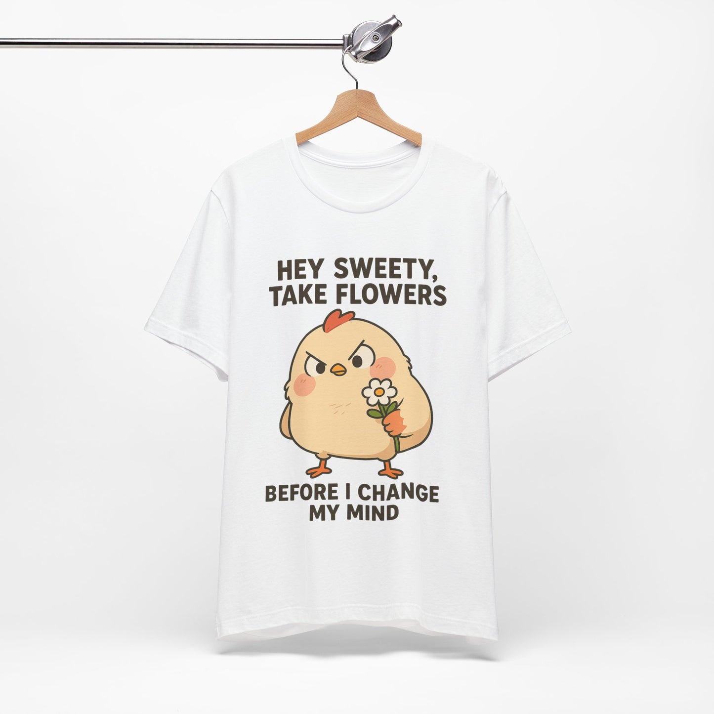 Cute Cartoon Chicken T-Shirt To Show Your Sweety
