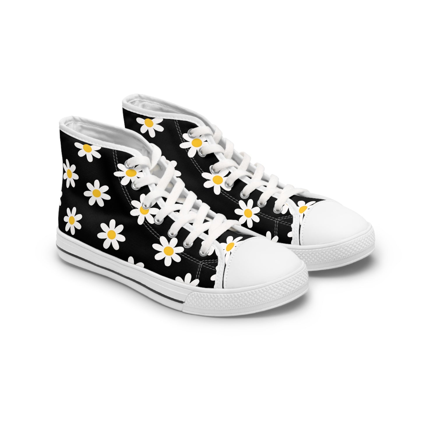 High Top Converse Floral Shoes