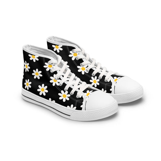 High Top Converse Floral Shoes
