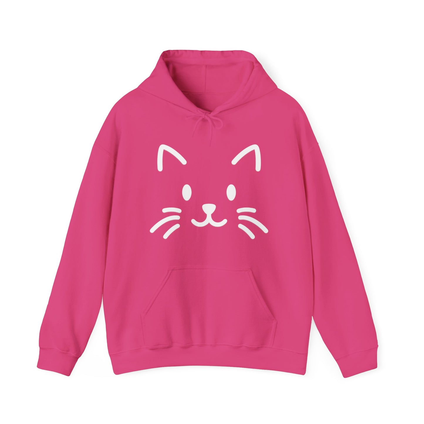 Cute Cat Face Hoodie For Cat Loving Human