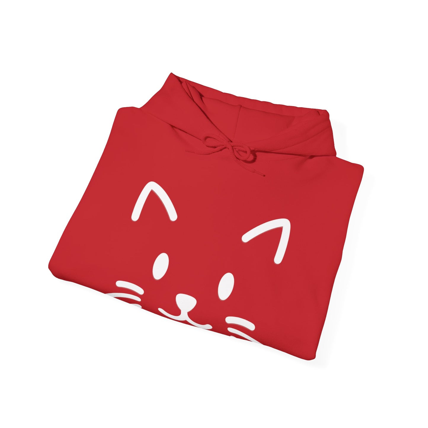 Cute Cat Face Hoodie For Cat Loving Human