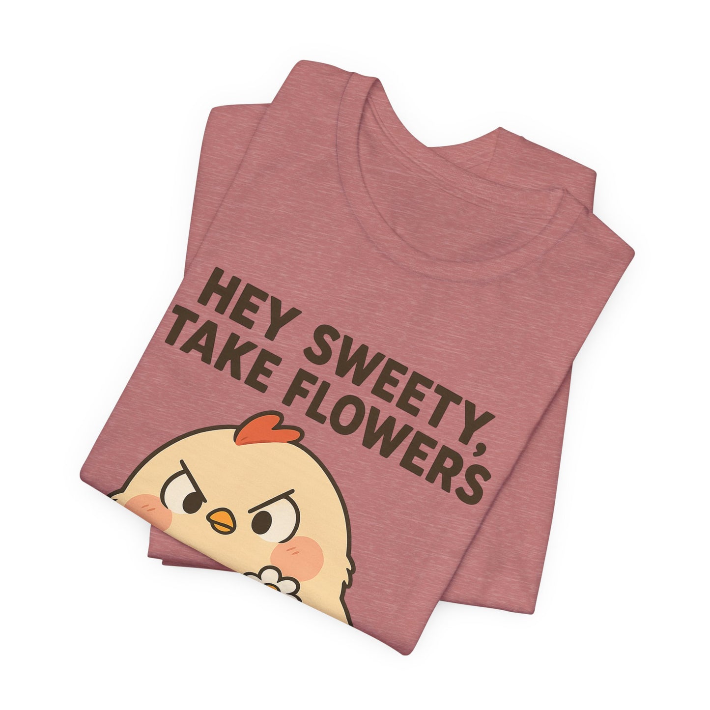 Cute Cartoon Chicken T-Shirt To Show Your Sweety
