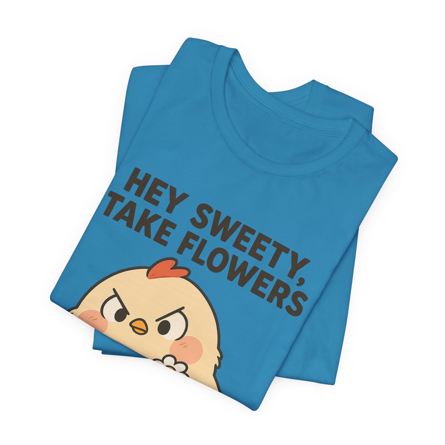 Cute Cartoon Chicken T-Shirt To Show Your Sweety