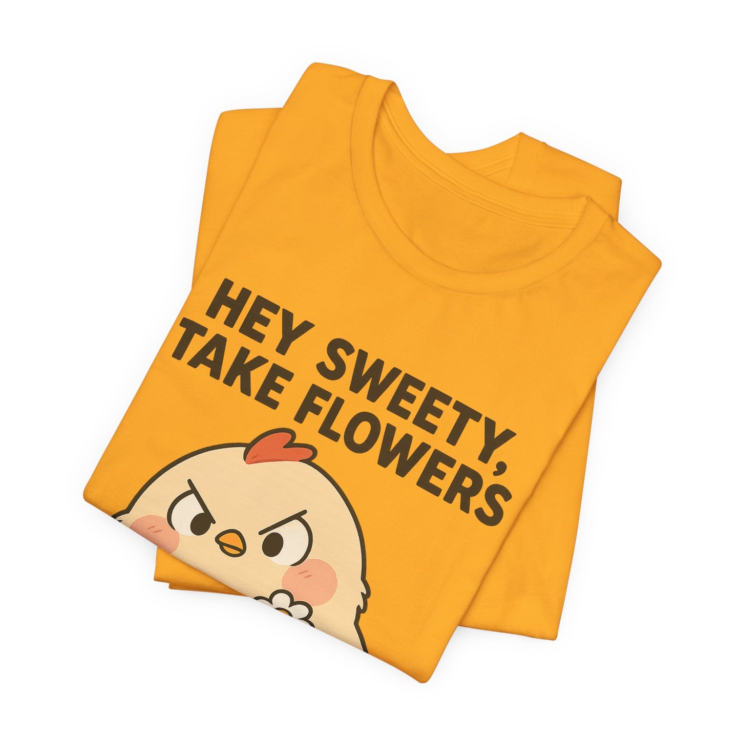Cute Cartoon Chicken T-Shirt To Show Your Sweety