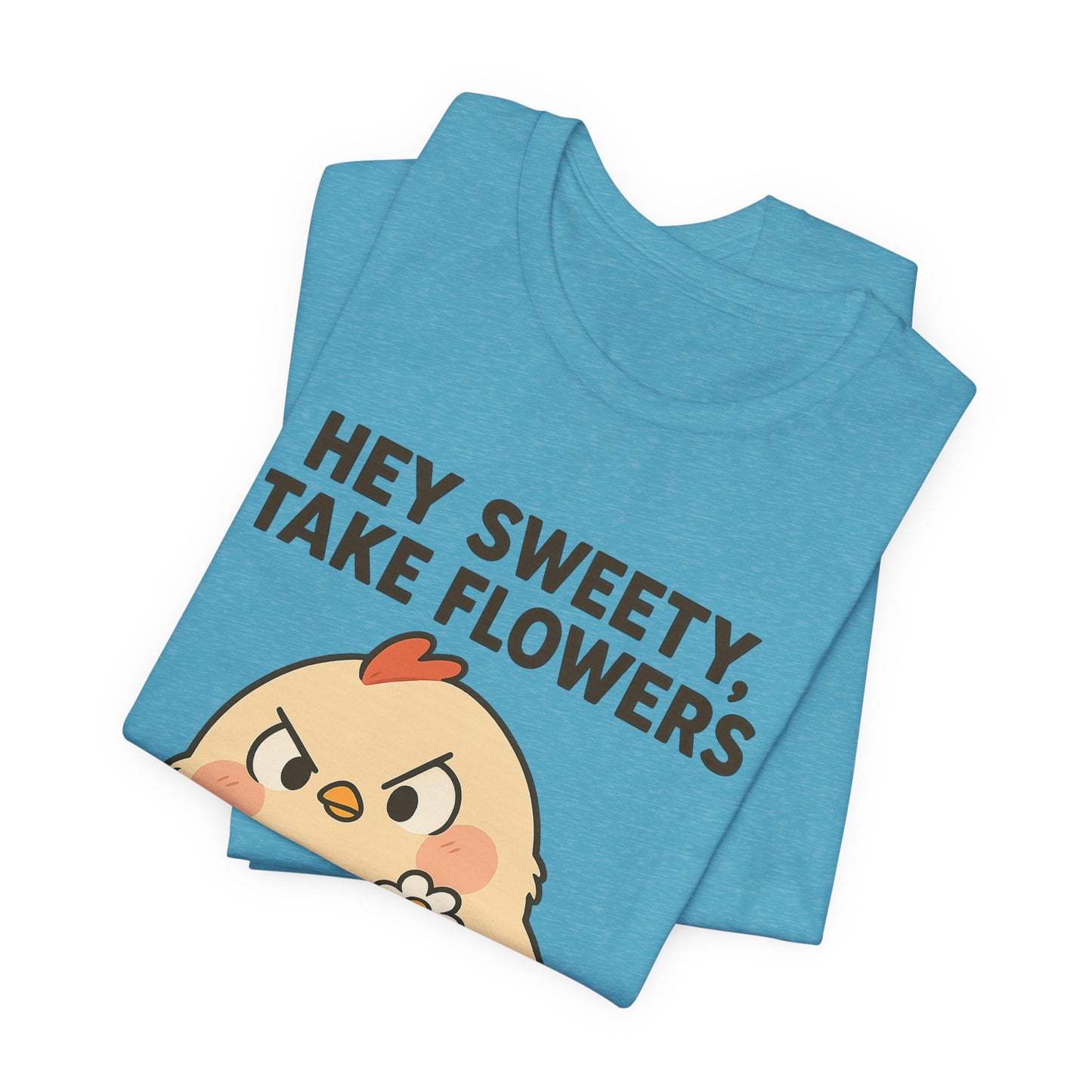 Cute Cartoon Chicken T-Shirt To Show Your Sweety