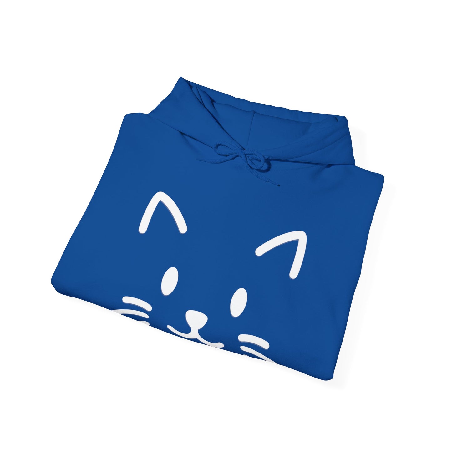 Cute Cat Face Hoodie For Cat Loving Human