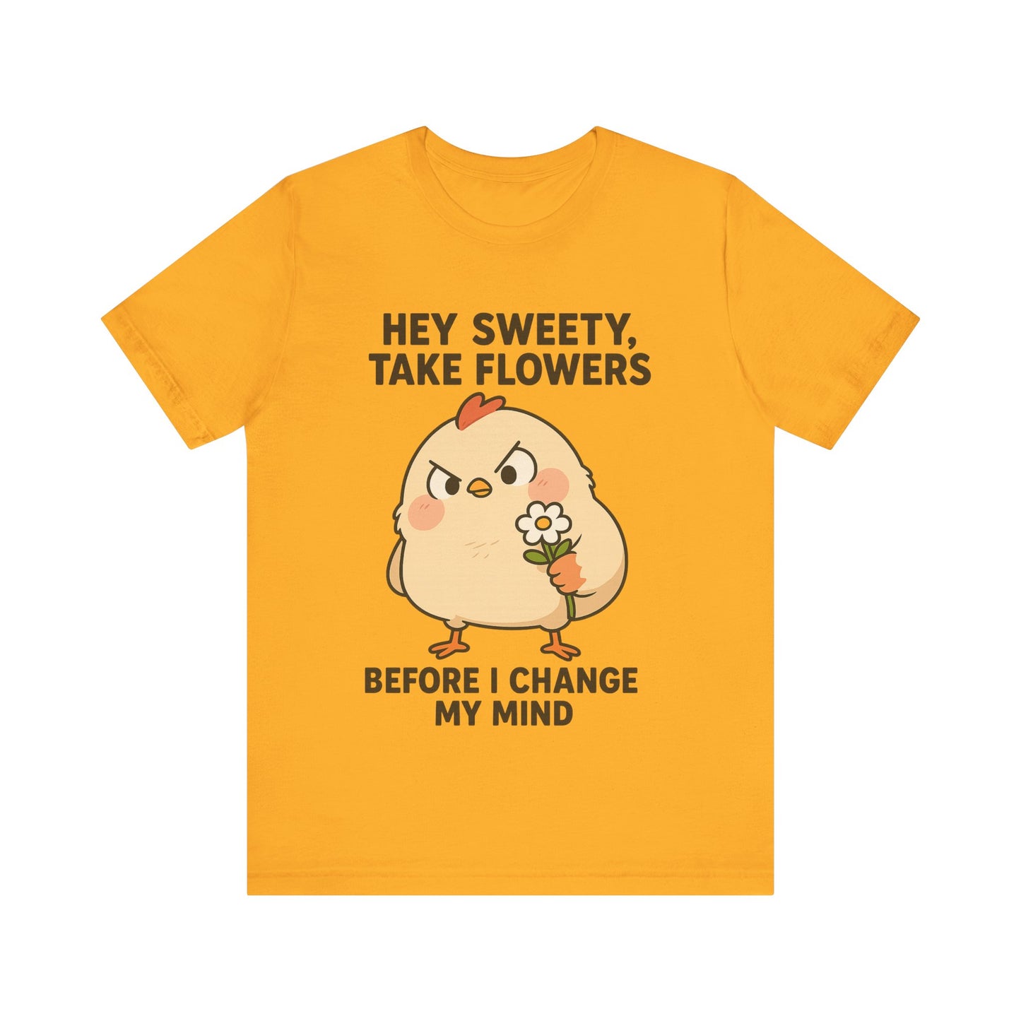 Cute Cartoon Chicken T-Shirt To Show Your Sweety