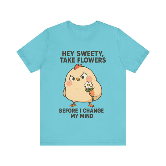 Cute Cartoon Chicken T-Shirt To Show Your Sweety