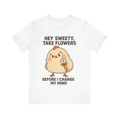 Cute Cartoon Chicken T-Shirt To Show Your Sweety