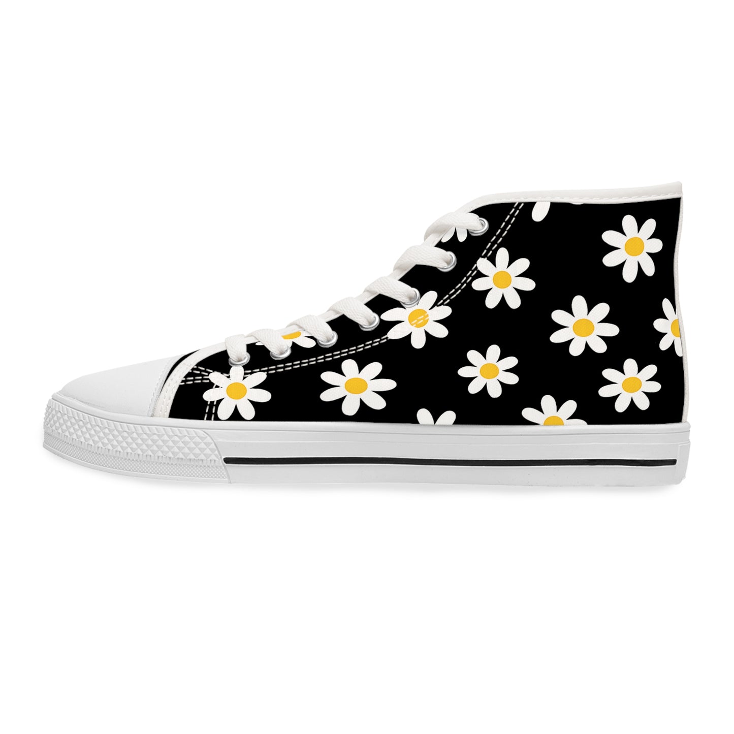 High Top Converse Floral Shoes