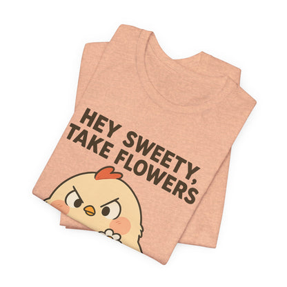 Cute Cartoon Chicken T-Shirt To Show Your Sweety