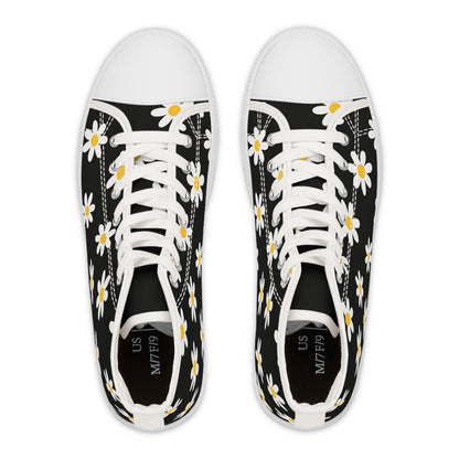 High Top Converse Floral Shoes