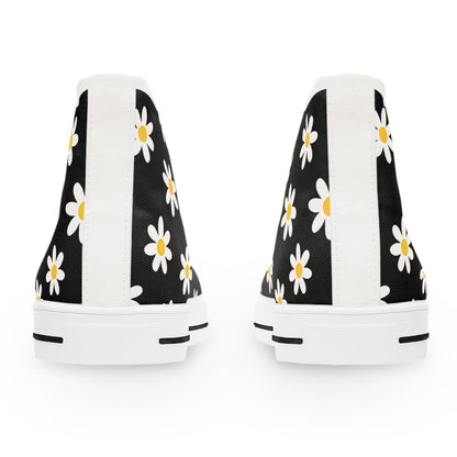 High Top Converse Floral Shoes