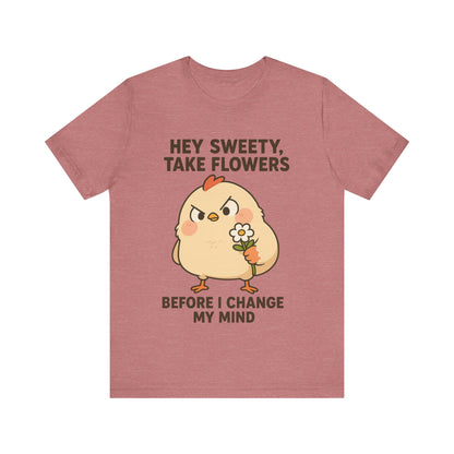 Cute Cartoon Chicken T-Shirt To Show Your Sweety