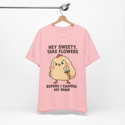 Cute Cartoon Chicken T-Shirt To Show Your Sweety