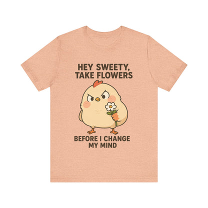 Cute Cartoon Chicken T-Shirt To Show Your Sweety