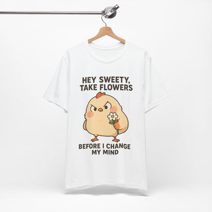 Cute Cartoon Chicken T-Shirt To Show Your Sweety
