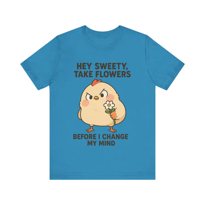 Cute Cartoon Chicken T-Shirt To Show Your Sweety