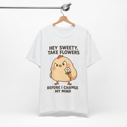 Cute Cartoon Chicken T-Shirt To Show Your Sweety